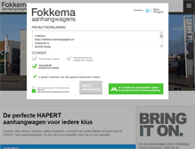 Tablet Screenshot of fokkema-aanhangwagens.nl